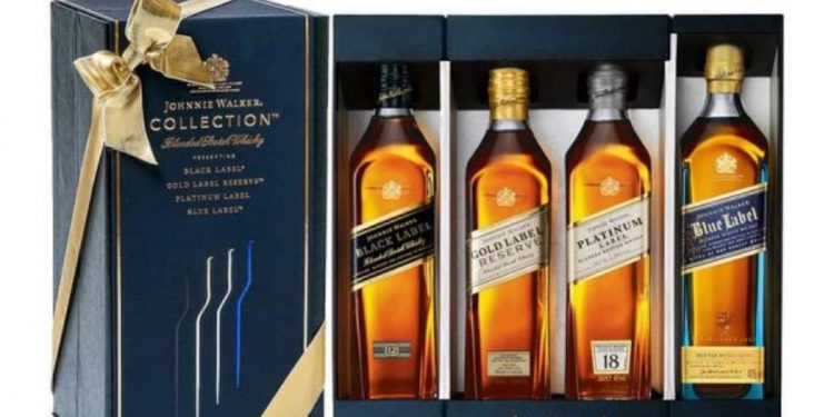 Toàn bộ những sản phẩm rượu Johnnie Walker đều được lên kệ bán