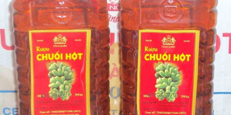 Rượu Chuối Hột có mùi thơm nhẹ nhàng