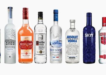Rượu Vodka có mức độ cồn khác nhau